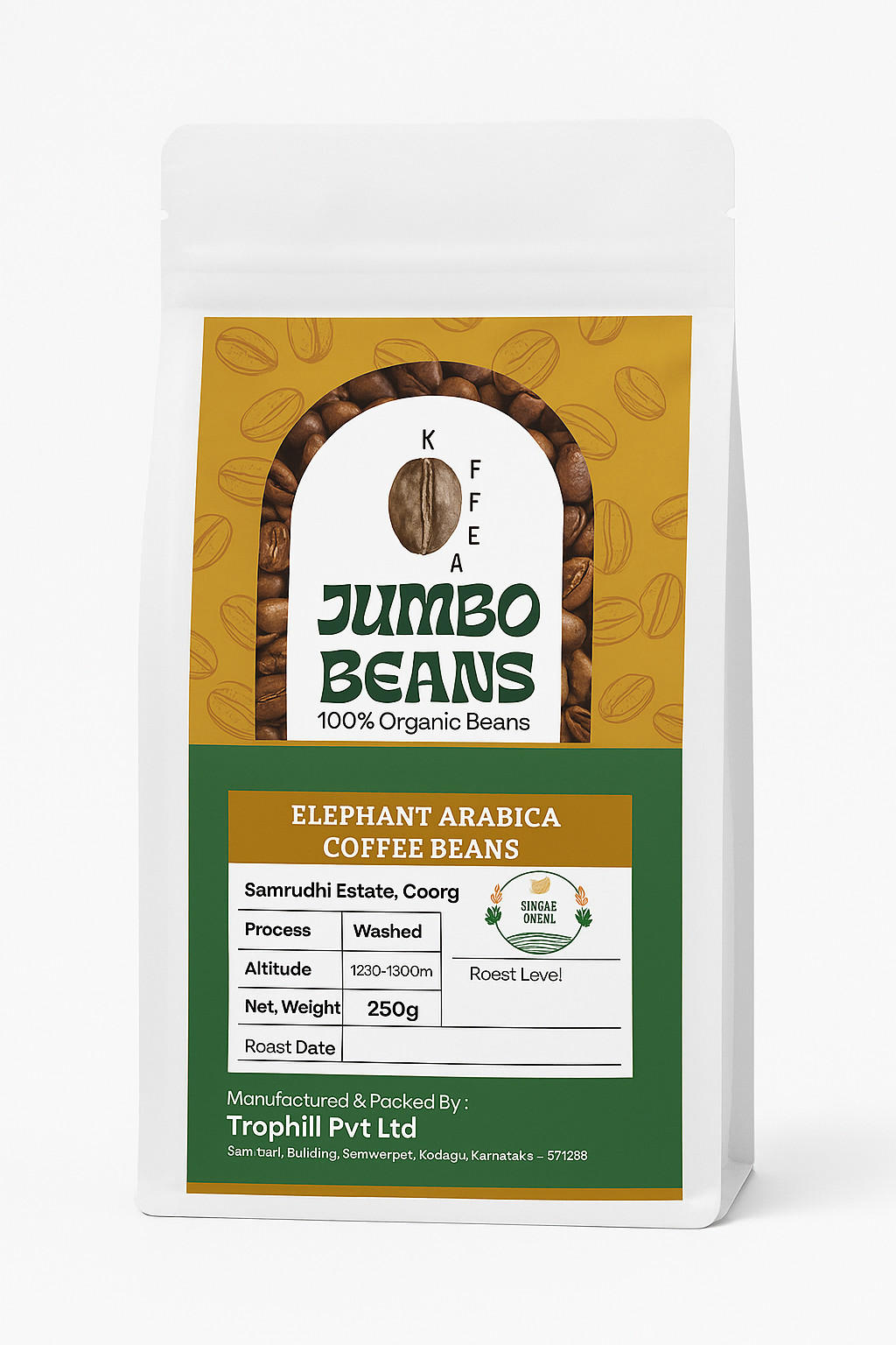 Jumbo Arabica roasted Beans